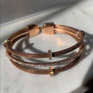 Swarovski Rose gold & ice bracelet✨